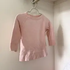 DENIM DUNGAREE ピンク トレーナー 90センチ