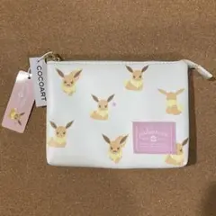 イーブイ　Wフラットポーチ　ポケモン　ポケットモンスター
