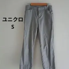 千鳥格子柄 クロップトパンツ ユニクロレディースS