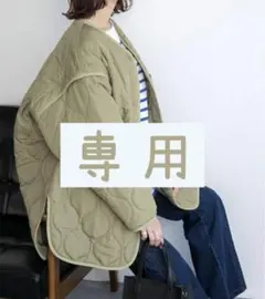 2wayキルティングライナーノーカラージャケット／ベスト