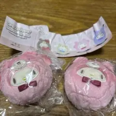 サンリオ起き上がりぬいぐるみマスコットマイメロカプセルトイ 2個セット