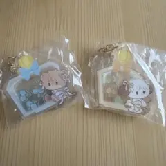 mikko ガチャ　リルアラモード　ふりふりアクリルキーホルダー ラテ スフレ