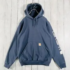 Carhartt カーハート パーカー フーディ プルオーバー ネイビー Sのサムネイル