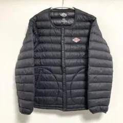 DANTON ノーカラーダウン　【ブラック・サイズ40】