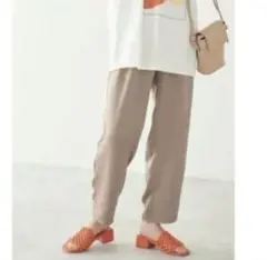 forksy サテンセンタープレススラックス FREEサイズ