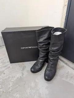 EMPORIOARMANI　ブーツ　黒　ユーズド　24cm 38のサムネイル