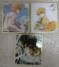 鬼滅の刃　webshop くじ アクリル色紙　我妻善逸セット