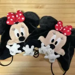 ディズニー　ミニー　ファンキャップ　もこもこ　ヒョウ柄　帽子　完売品