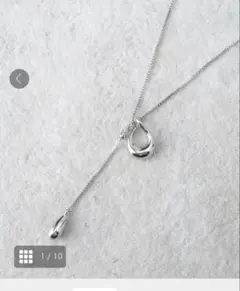 OPAQUE .CLIP 【2WAY】Y字しずくメタルネックレス　シルバー色のサムネイル