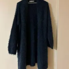 CITROIZM ネイビー 長袖ロングカーディガン