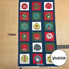 #54 moda クリスマスセーター柄パネル生地 1枚　110cm x 62cm
