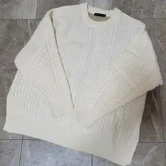 【新品】NIKO AND... ケーブルニット セーター アイボリー