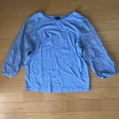 【美品】INDIVI インディヴィ 袖レースカットソー 38/M ワールド