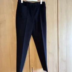 PLST スリムフィット 裏起毛ブラックパンツ