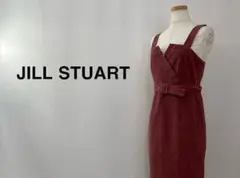 #a JILL STUART ジルスチュアート ジャンパースカートブラウンレッドのサムネイル