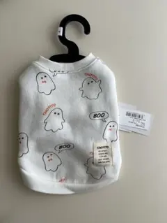 신상 티노티토 고스트 패턴 고양이 옷 S 사이즈 오프 화이트