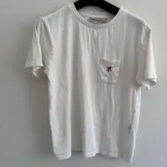 GRAMICCI ロゴ刺繍 ポケット TEE ホワイト XS