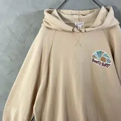 ヴィンテージ　パーカー　バックプリント　プリントロゴ　ゆるだぼ　裏起毛　IW12