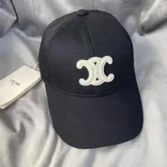 CELINE コットン ロゴベースボール キャップ y2