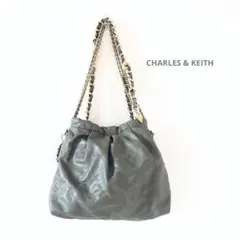 CHARLES & KEITH Duo ブレードチェーンハンドルホーボーバッグ
