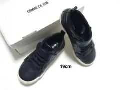 COMME CA ISM フォーマルブラックスニーカー 19cm 入学式