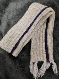 手作り手編みマフラー