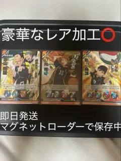 【ハイキュー】　日向翔陽　影山飛雄　豪華なレア加工3枚セット　美品⭕️