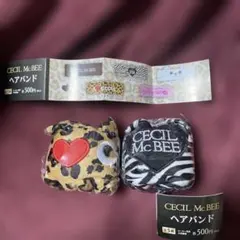 CECIL McBEE ヘアバンド ゼブラ ヒョウ
