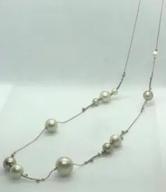 コットンパール　ネックレス80cm