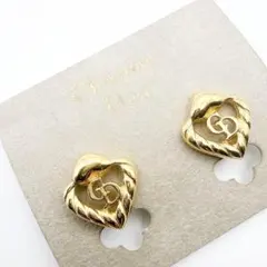 3236 極美品✨Dior　イヤリング　CD ロゴ　希少　刻印