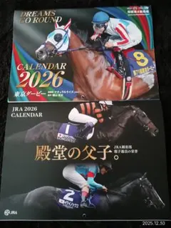 【非売品】JRA ポスターカレンダー　2枚セット