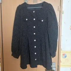 GRL グレイル　ツイードフレアミニワンピ tg668