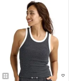 BILLABONG ボーダータンクトップ Lサイズ