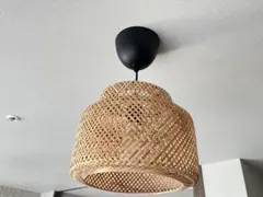 SINNERLIG 2段式 ペンダントランプ, 竹/ハンドメイド27cm 電球付