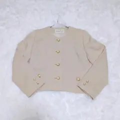 美品 DAVID ノーカラージャケット パールボタンのサムネイル