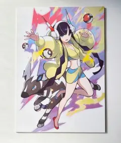 ポケモンマスターズEX 海外ポケモンセンター限定 ポスター カミツレ＆ゼブライカ