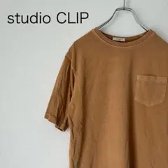 クリップスタジオ　カジュアルTシャツ　コットン100 シンプル無印　人気古着のサムネイル