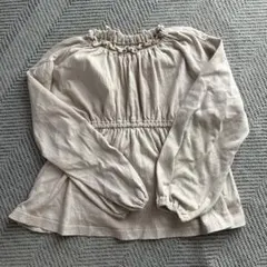 フリルネック 長袖ブラウス サイズ120