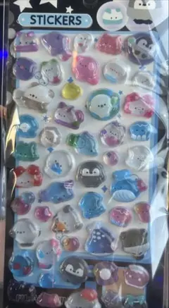 可愛いぷくぷくシールシート