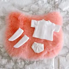 ★オビツ11 ねんどろいどどーる 服　シャツ　パンツ　下着　靴下　白　３点セットのサムネイル
