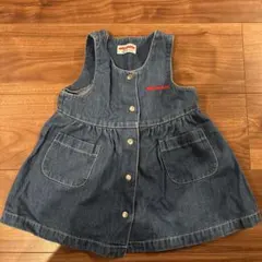 ミキハウス デニム ワンピース 90