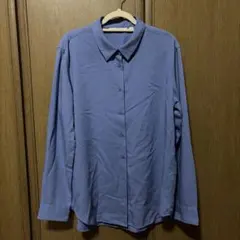 ユニクロレーヨンブラウス M ブルー
