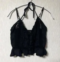 フリル付きブラックビスチェ✳︎