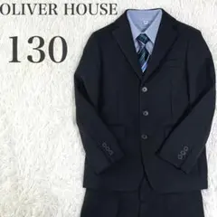 【極美品】 オリバーハウス スーツ ブレザー 4点セット 男の子 入学式 黒