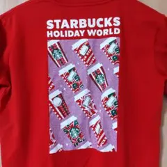 STARBUCKS HOLIDAY WORLD Tシャツ レッドのサムネイル
