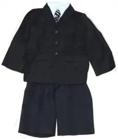 120A キッズスーツ 4点セット 男の子 入学式 結婚式 キッズフォーマル