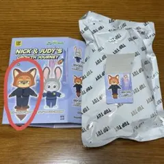 ズートピア　トップトイ　ぬいぐるみキーホルダー ニック　警察官　新品未開封