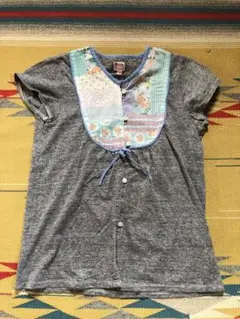 Denim Dungareeデニムダンガリー 150 リメイク風Tシャツ