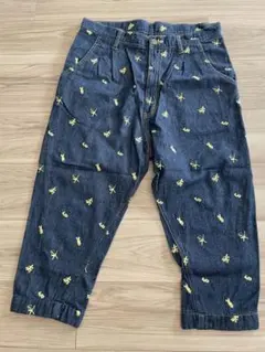 【フラボア】 サルエルパンツ インディゴ7部丈サイズ1