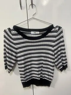 WEGO ストライプ Tシャツ　ニットtシャツチビt ミニt